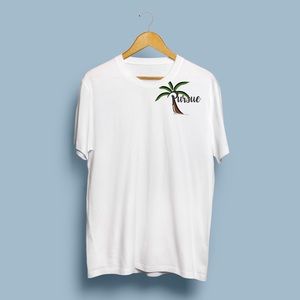 Pursue Brand t-shirts, palm tree style with logo